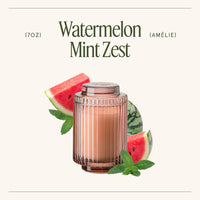 Amélie Watermelon Mint Zest Candle | Summer Citrus & Musk