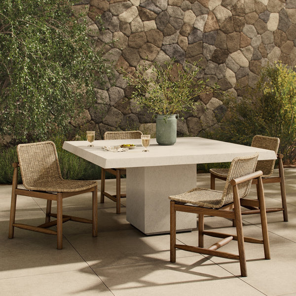 Outdoor Square Concrete Dining Table