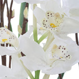 Tall Artificial Orchid Centerpiece | Modern Floral Decor