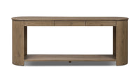 Mesa consola de roble