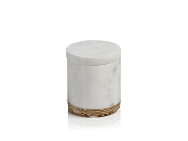 Lidded Container Marble & Balsa Wood
