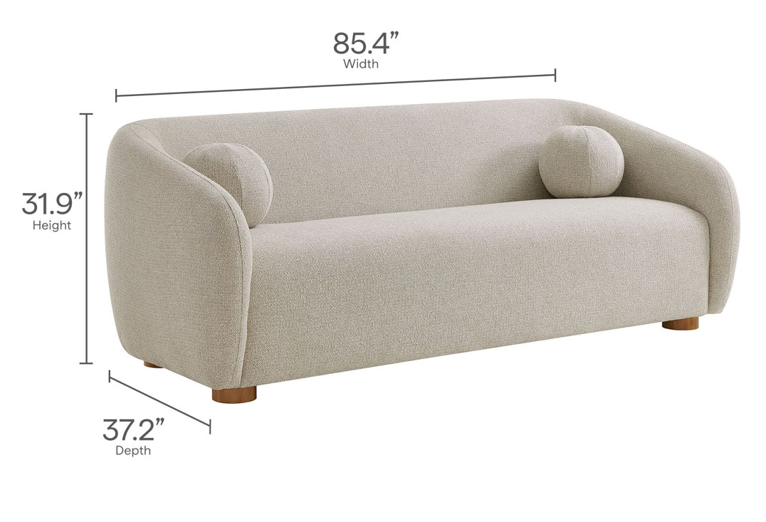 85" Chenille Fabric Sofa