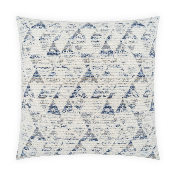 White and Blue Decorative Pillow