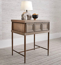 Latch Teak Wood Side Table