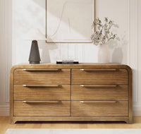 6 Drawer Wood Dresser