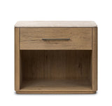 Marble top Oak Nightstand