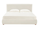 Ivory Boucle Bed