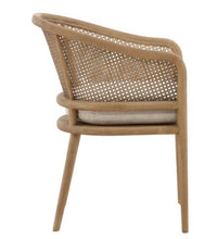 Linen Rattan Dining Chair