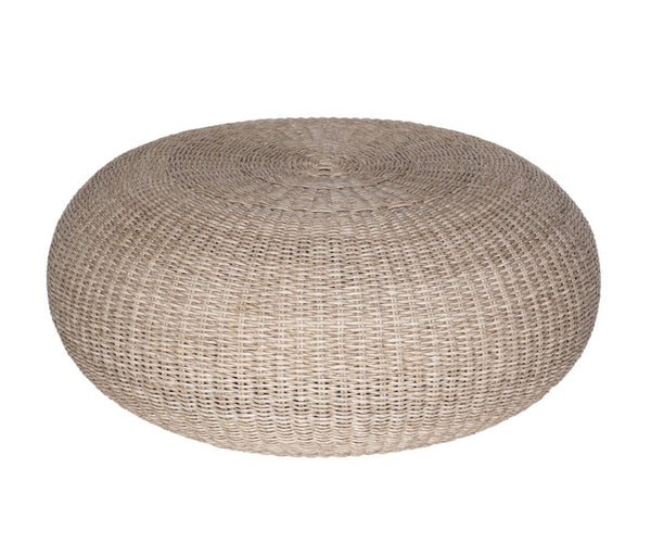 Wicker Weave Round Coffee Table | Outdoor All-Weather Accent