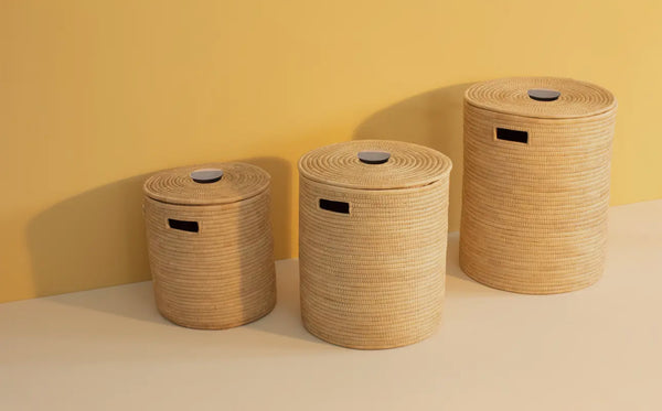 Handwoven storage basket