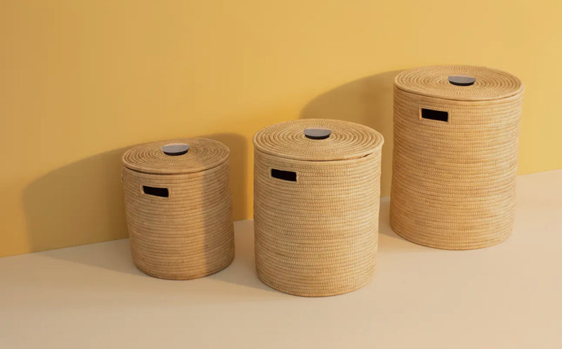 Handwoven storage basket