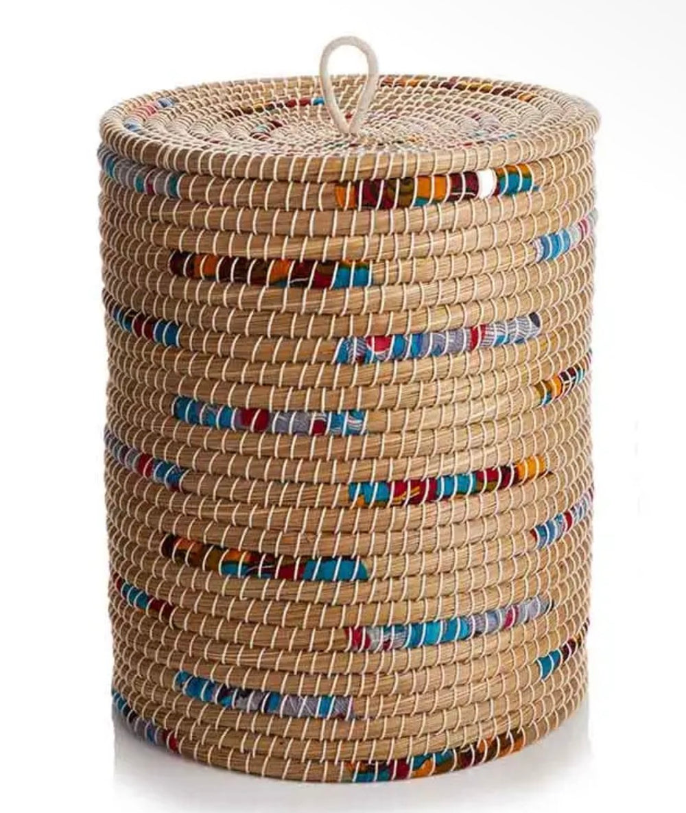 Stripe Laundry Basket