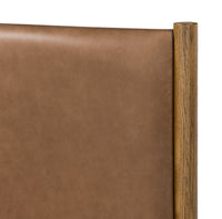 Tan Leather Bed