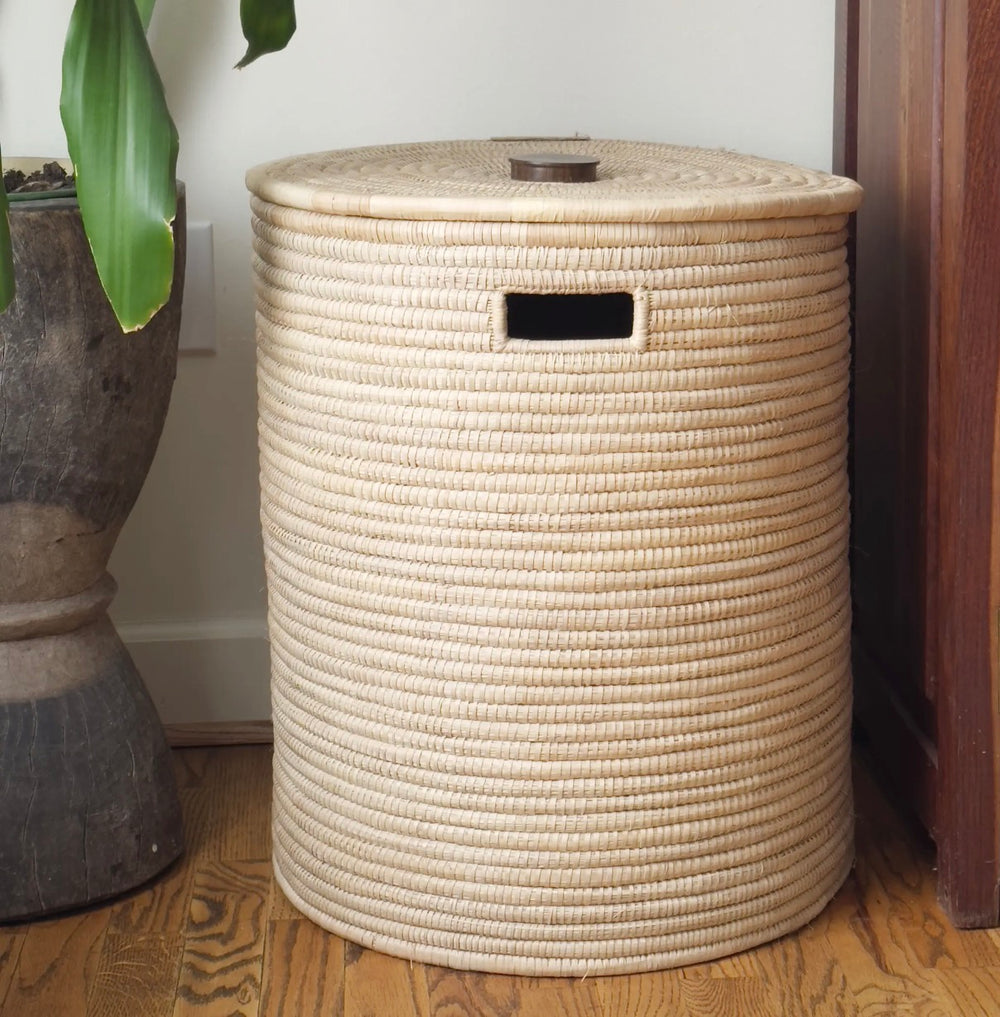 Natural Basket with wooden handle