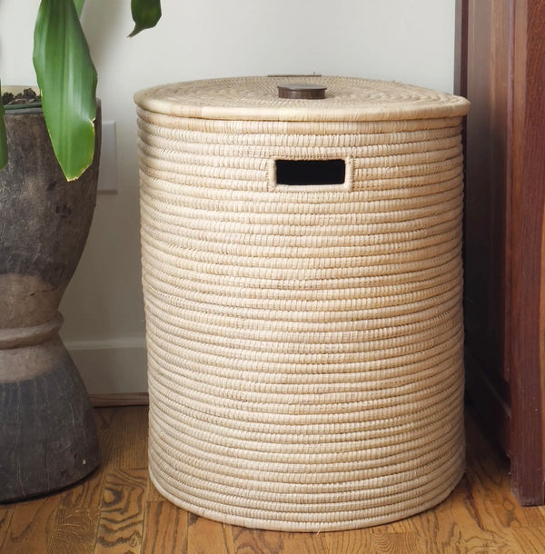 Natural Basket with wooden handle