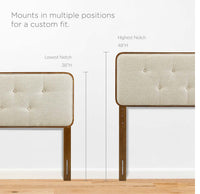 Cama de plataforma de madera con patas separadas 