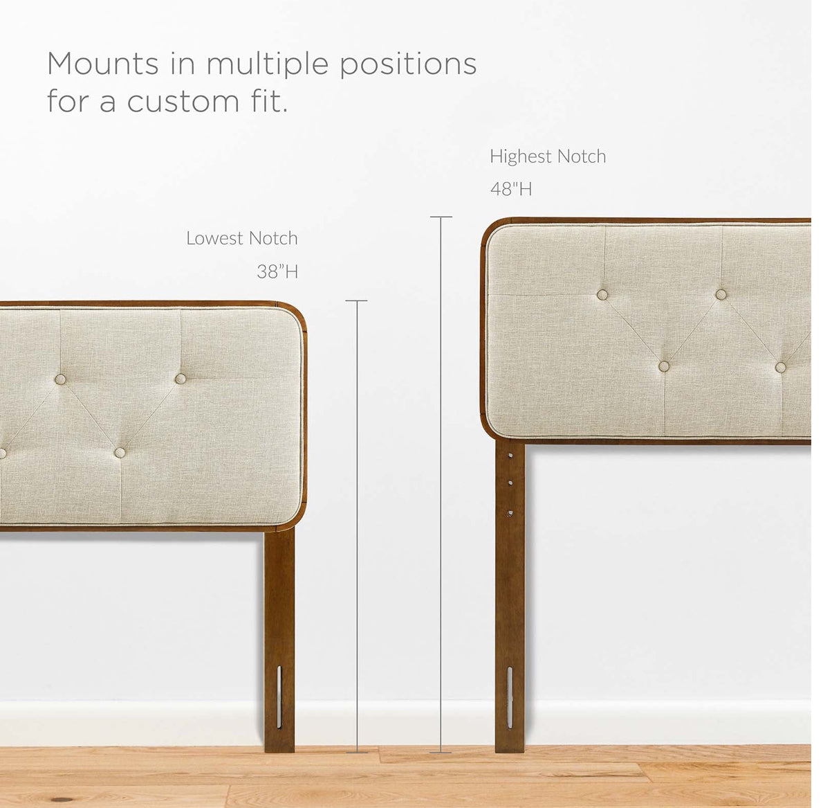 Wood Platform Bed with Splayed Legs | Natural Modern Design