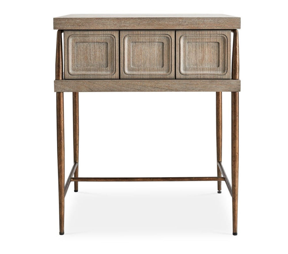 Latch Teak Wood Side Table