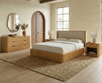 Reeded Wood Bed
