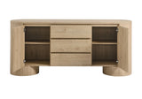 Natural Rounded Sideboard Cabinet