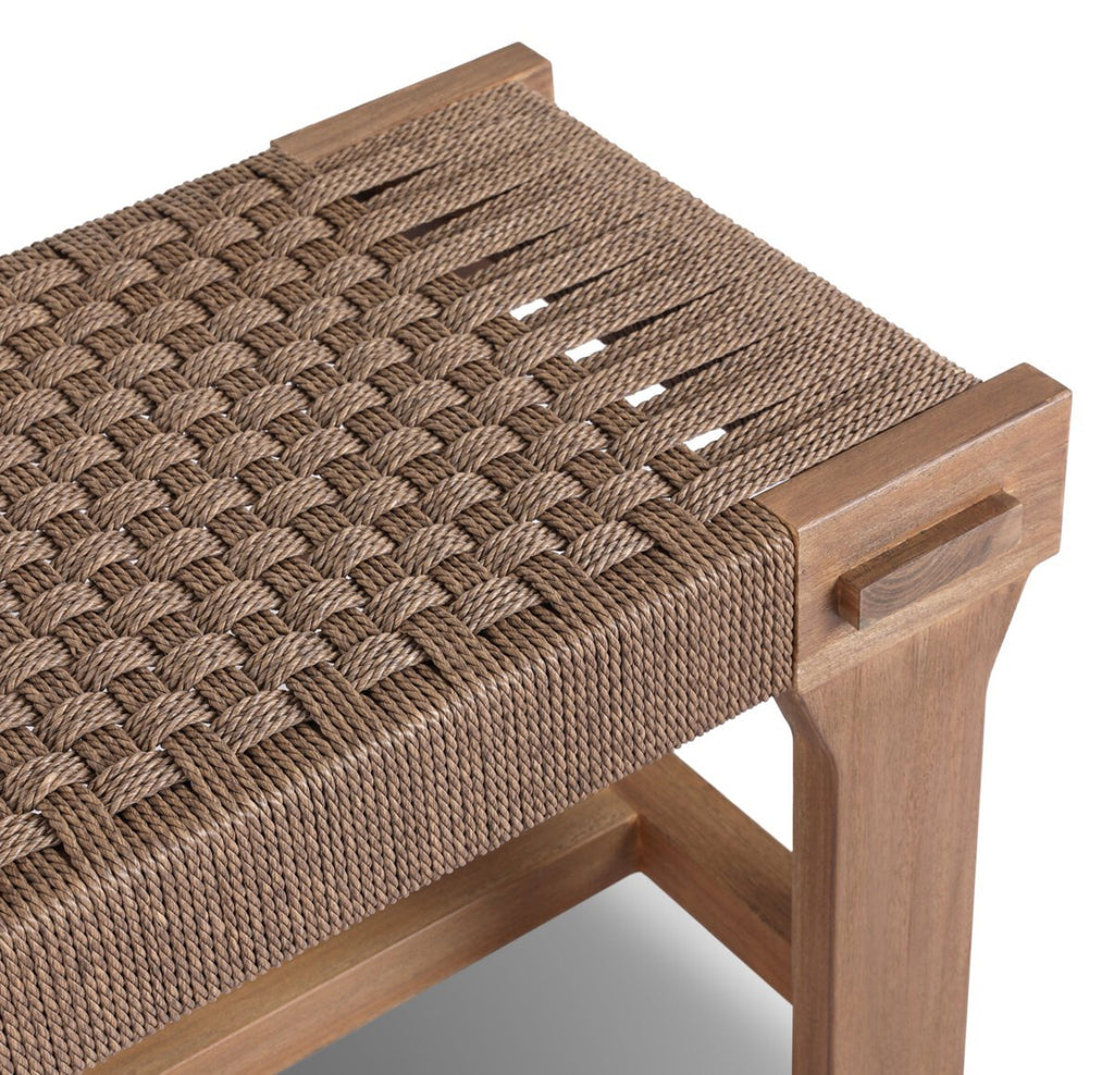 Woven Outdoor Bench