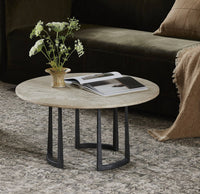 Hammered Iron Bend Coffee Table