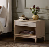 Natural Oak Single Drawer Nightstand