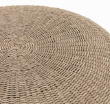 Wicker Weave Round Coffee Table | Outdoor All-Weather Accent