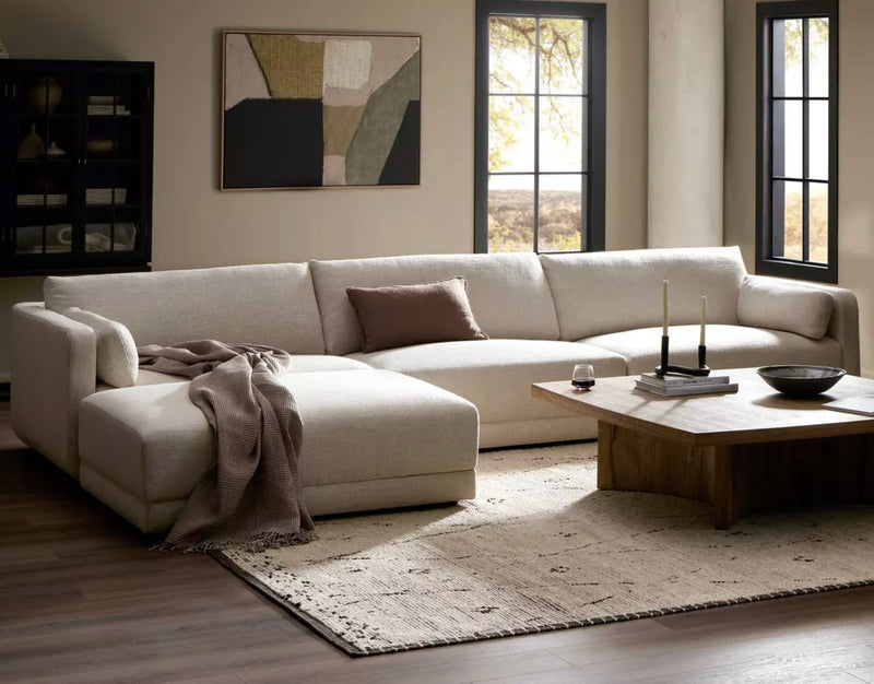 Linear Cream Sectional