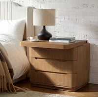 Curve 3 Drawer Nightstand