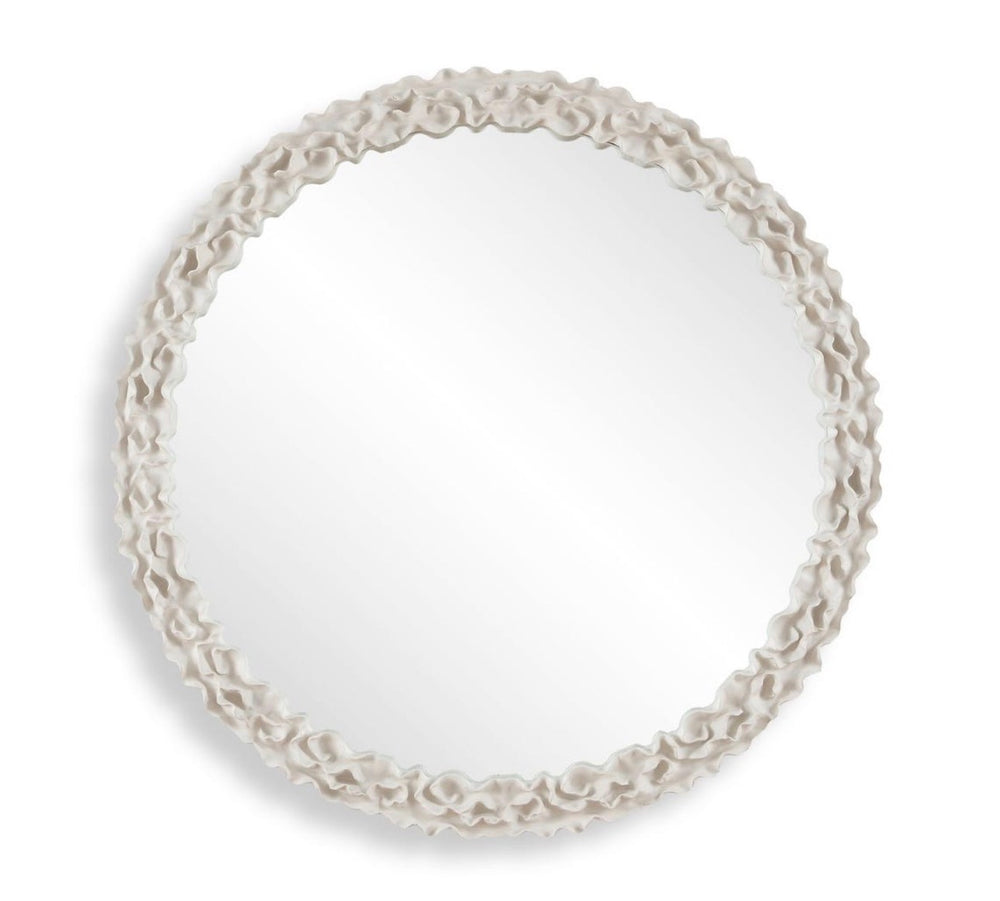 Ruffle Round Mirror