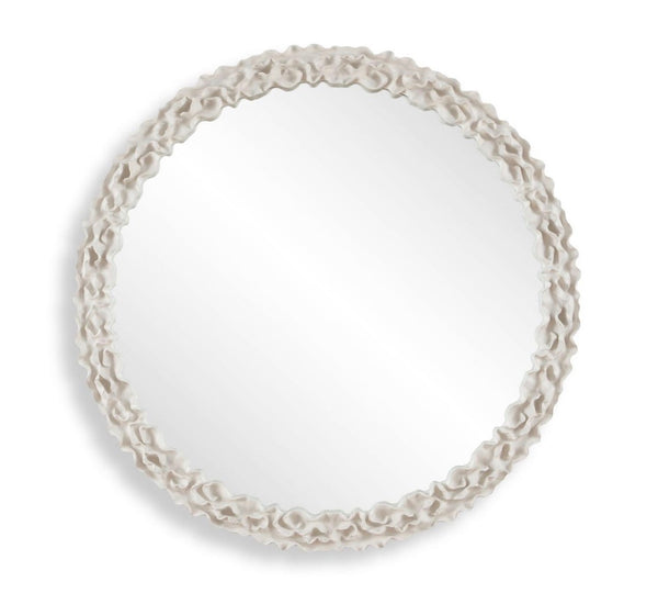 Ruffle Round Mirror