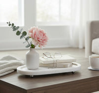 Natural Marble Tray w stand