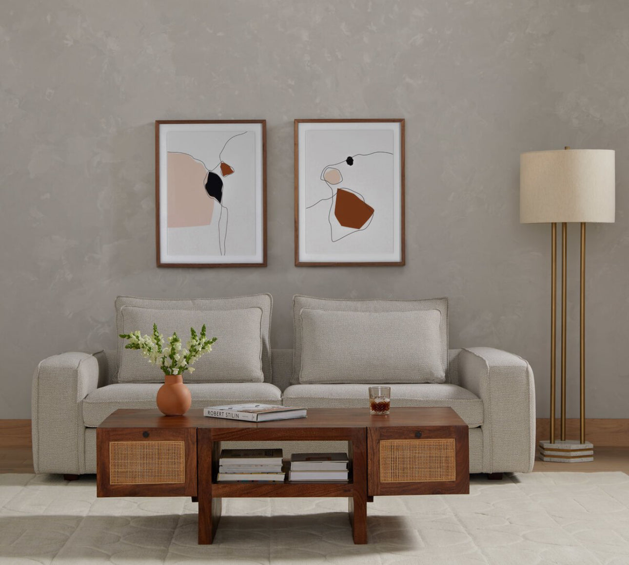 Transitional 92” Sofa