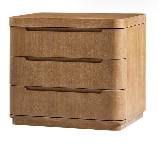 Curve 3 Drawer Nightstand