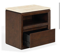 Travertine Top Nightstand