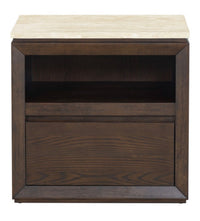 Travertine Top Nightstand