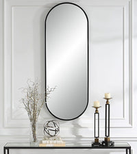 Iron Oval Mirror