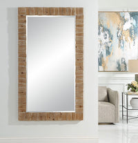 Coastal Fir Wood Rectangular Mirror