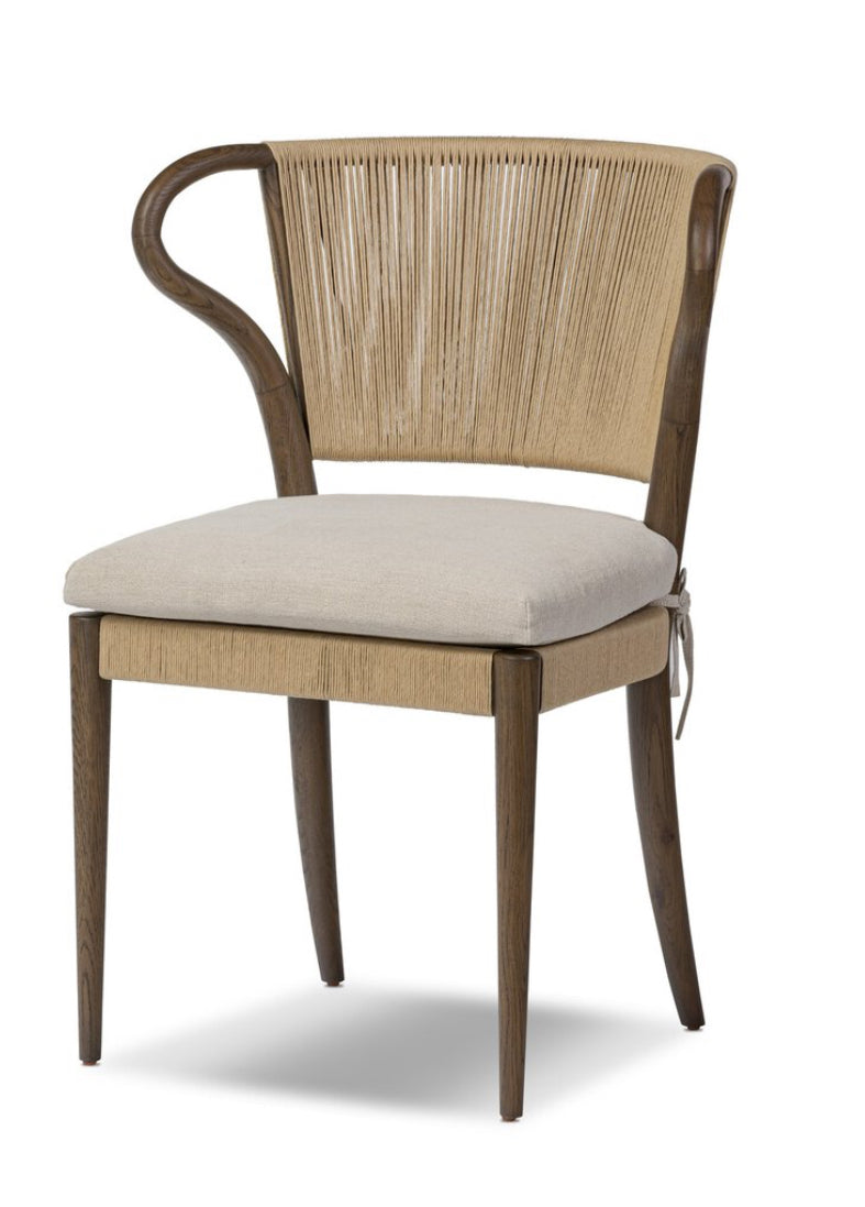 Silla de comedor tradicional con respaldo alto 