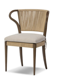 Silla de comedor tradicional con respaldo alto 