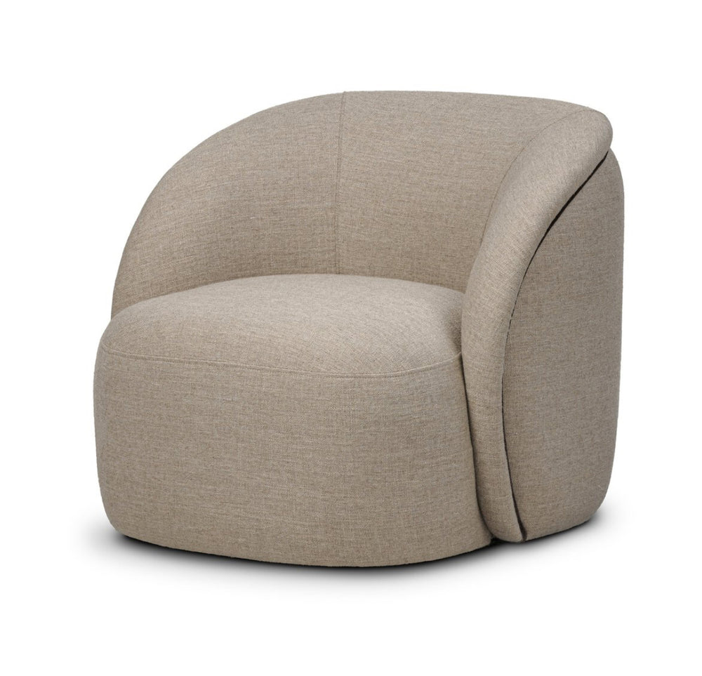 Low Profile Swivel Chair | Neutral Performance Fabric