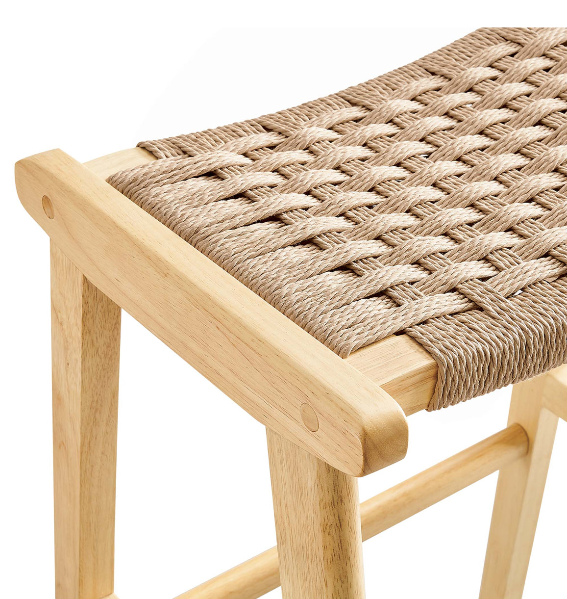 Woven Rope Counter Stool