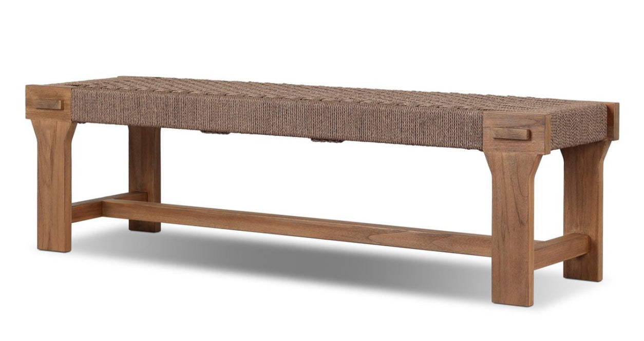 Woven Outdoor Bench