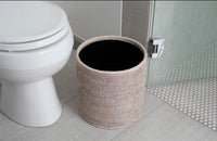 Rattan Round Wastebasket