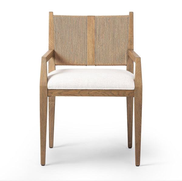 Aged Oak Paper cord Dining Chair
