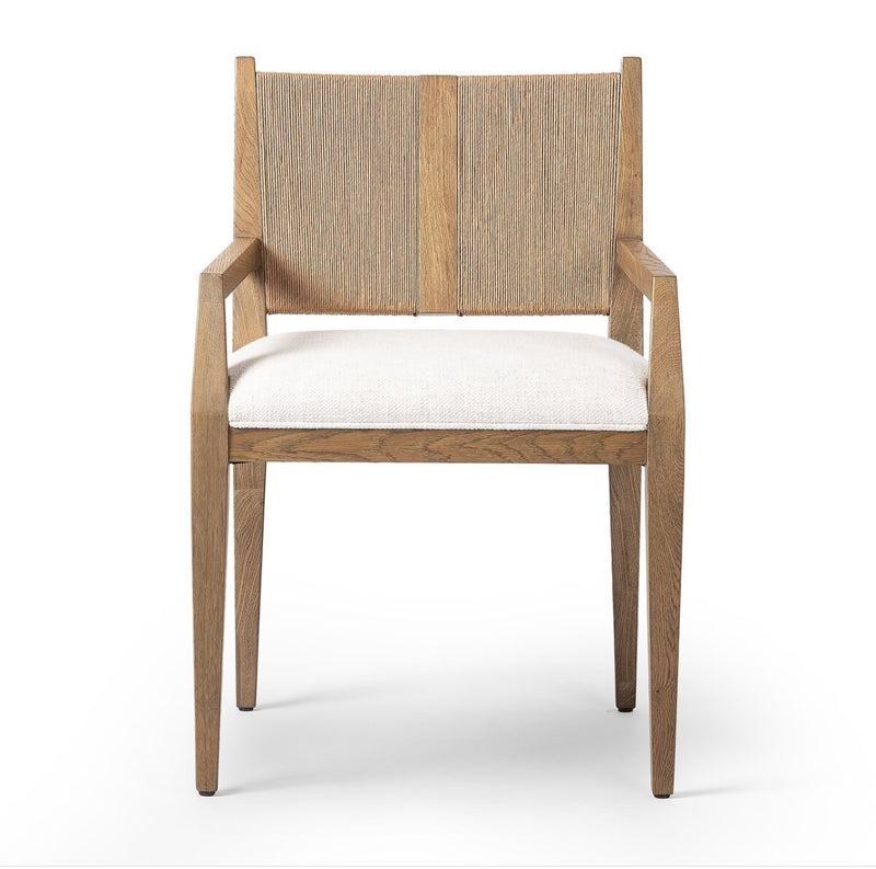 Aged Oak Paper cord Dining Chair