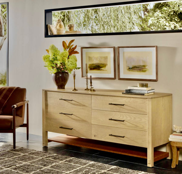 Minimalist six drawer Dresser