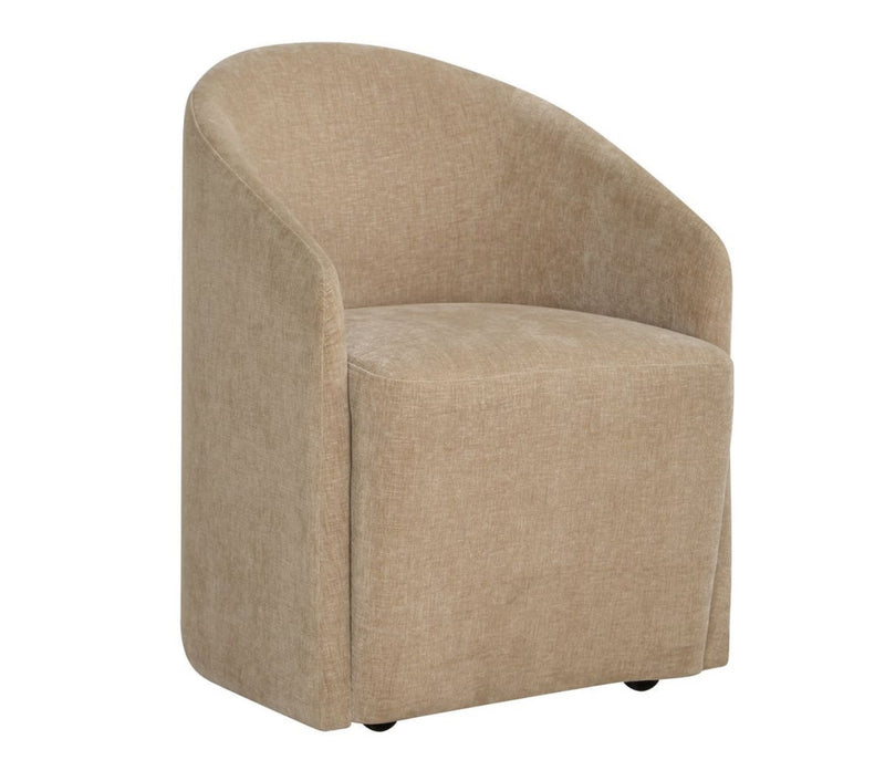 Curve Barrel Swivel Chair