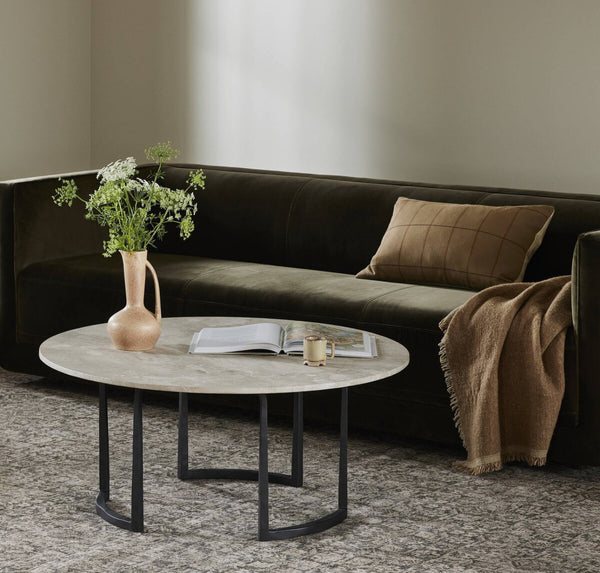 Hammered Iron Bend Coffee Table